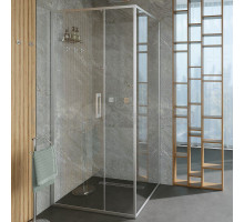 Душевой уголок Alex Baitler AB61C150 + SG61C100 150x100, профиль сатин , стекло прозрачное