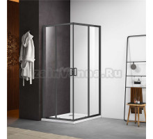 Душевой уголок AQUATEK AQ ARI KV 10020GM 100х100 см, профиль оружейная сталь, стекло прозрачное