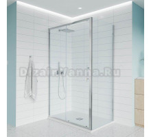 Душевой уголок Veconi Evo 100SP CH 160х80 см, профиль глянцевый хром, стекло прозрачное