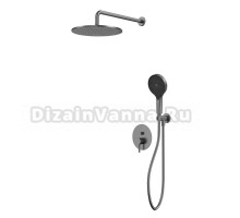 Душевой комплект WHITECROSS Y YSET04TOPGM С ВНУТРЕННЕЙ ЧАСТЬЮ, оружейная сталь