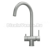 Смеситель для кухни Granula Kitchen Space 7104 матовая сталь