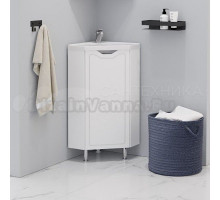 Тумба с раковиной Corozo Мирра 40 напольная, угловая, белая