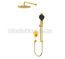 Душевой комплект WHITECROSS Y YSET05TOPGLB С ВНУТРЕННЕЙ ЧАСТЬЮ, брашированное золото