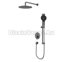 Душевой комплект WHITECROSS Y YSET05TOPGM С ВНУТРЕННЕЙ ЧАСТЬЮ, оружейная сталь