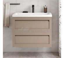 Тумба с раковиной Art&Max Platino 60 подвесная, капучино