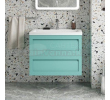 Тумба под раковину без столешницы Art&Max Platino 60 подвесная, светло-зеленая матовая