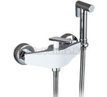 Гигиенический душ Frap H58 F2058 со смесителем, белый, хром