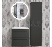 Мебель для ванной комнаты Art&Max Platino 60 подвесная, серая матовая, под раковину AM7117-60