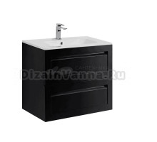 Тумба под раковину без столешницы Art&Max Platino 60 подвесная, черная матовая