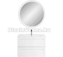 Мебель для ванной комнаты Art&Max Platino 80 подвесная, белая глянцевая