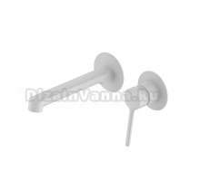 Смеситель для раковины IDDIS Odda ODDWT00i65 С ВНУТРЕННЕЙ ЧАСТЬЮ, белый матовый