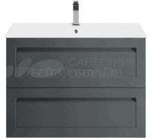 Тумба под раковину без столешницы Art&Max Platino 80 подвесная, серая матовая