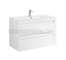 Тумба с раковиной Art&Max Platino 90 подвесная, белая матовая