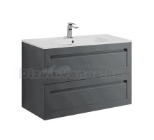 Тумба под раковину без столешницы Art&Max Platino 90 подвесная, серая матовая