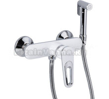 Гигиенический душ Frap H49 F2049 со смесителем, белый, хром