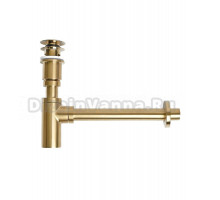 Сифон для раковины Wirquin 30987183 32 мм, бутылочный, золото