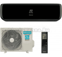 Кондиционер Hisense Black Crystal Super DC Inverter AS-10UW4RVETG01G(B) Wi-Fi инверторный, черный глянцевый