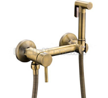 Гигиенический душ Frap F7503-4 со смесителем, бронза