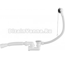 Слив-перелив для ванны Aquanet 328880 хром, с сифоном