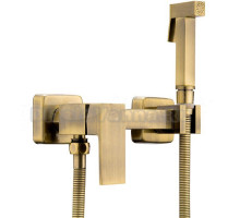 Гигиенический душ Frap F7504-4 со смесителем, бронза