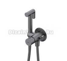 Гигиенический душ IDDIS Axes 005GMR0i08 со смесителем, матовый графит