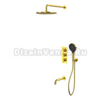 Душевой комплект WHITECROSS Y YSET11TOPGL С ВНУТРЕННЕЙ ЧАСТЬЮ, золото