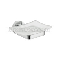 Мыльница Wasserkraft Mosel 46629 настенная, стеклянная, металлическая, хром