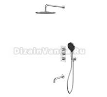 Душевой комплект WHITECROSS Y YSET11TOPNIB С ВНУТРЕННЕЙ ЧАСТЬЮ, брашированный никель