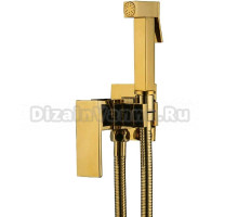 Гигиенический душ Frap F7506-3 со смесителем, С ВНУТРЕННЕЙ ЧАСТЬЮ, золото