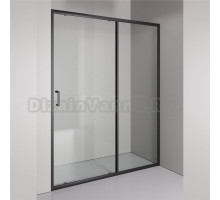 Душевая дверь в нишу Orange E02 160TB 160х190, профиль матовый черный