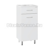 Тумба Onika Каприз 40 напольный, с бельевой корзиной, белый