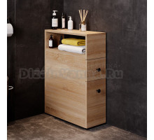 Тумба в туалет Onika Кроун 20 напольная, с открытой полкой, дуб сонома