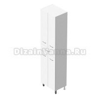 Шкаф-пенал для ванной Onika Модерн 46 напольный, белый