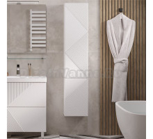 Шкаф-пенал для ванной Velvex Edge 35 глянцевый белый