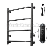 Полотенцесушитель электрический Тругор Пэк сп Пэксп6/6050ор_стВГП 60x55 см, подключение справа, скрытое подключение справа, оружейная сталь, лесенка, из стали