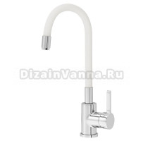 Смеситель для кухни Aringa Твид AR02021WH хром, белый