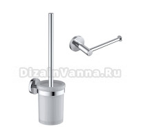 Набор Держатель AQUATEK Европа AQ4108CR хром + Ершик AQ4110CR хром