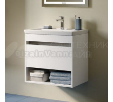 Тумба с раковиной IDDIS Zodiac X 60 подвесная, матовая белая