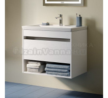 Тумба с раковиной IDDIS Zodiac X 70 подвесная, матовая белая