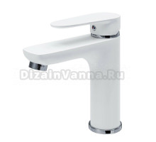 Смеситель для раковины Aringa Рейн AR02008WH матовый белый