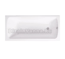 Акриловая ванна Erlit Ultra 160x70 см, пристенная, белая, с каркасом