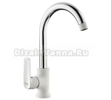 Смеситель для кухни Frap H31 F4031 белый, хром