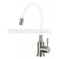 Смеситель для кухни Fmark FS26729-02 с гибким изливом, сатин