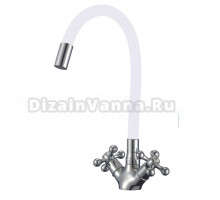 Смеситель для кухни Fmark FM4319-02 с гибким изливом, хром