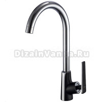 Смеситель для кухни Frap H57 F4057 черный, хром