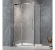 Душевой уголок Veconi Rovigo RV-034 120х80 см, профиль матовый хром, стекло прозрачное