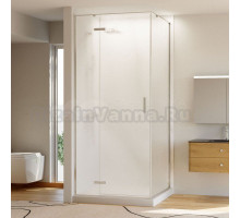 Душевой уголок Veconi Rovigo RV-073R/L 90х100 см, профиль матовый хром, стекло текстурное дождь