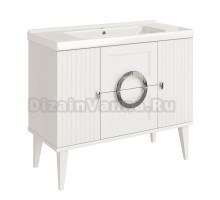 Тумба под раковину без столешницы ASB-Woodline Федерика 100 напольная, белая