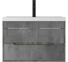 Тумба с раковиной Домино Loft 80 бетон