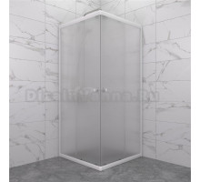 Душевой уголок Triton Вельвет-К Щ0000063060 90х90 см, профиль белый глянец, стекло матовое